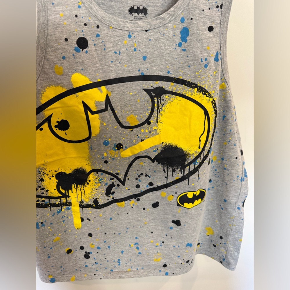 Batman Logo Tank  - Gray Black - Picture 3 of 7